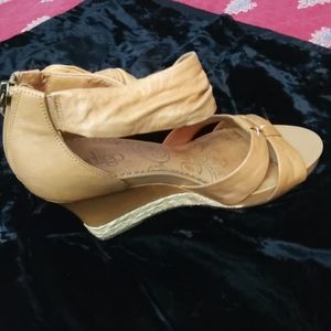 Indigo wedge heels size 9M